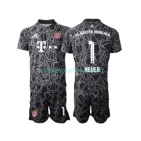 Koszulka Bayern Monachium Manuel Neuer 1 Bramkarska Dziecięcy Wyjazdowe Stroje Piłkarskie 2022/23 Krótki Rękaw